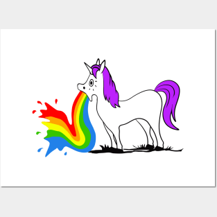 Unicorn Rainbow Posters and Art